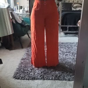 High waist wide legs